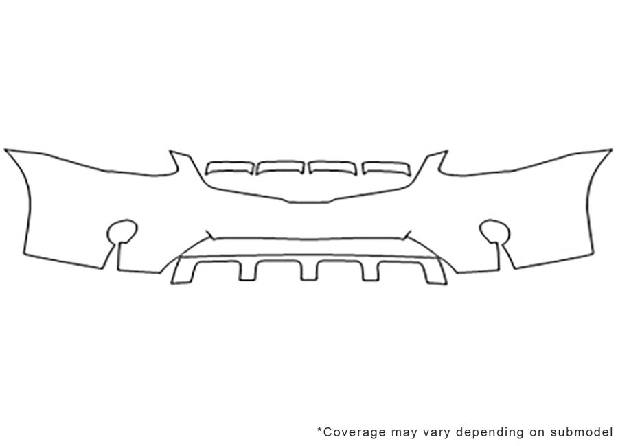 rogue Avery Dennison Clear Bra Bumper Precut PPF Diagram