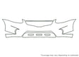 rogue Avery Dennison Clear Bra Bumper Precut PPF Diagram