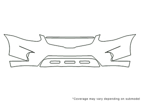 rogue Avery Dennison Clear Bra Bumper Precut PPF Diagram