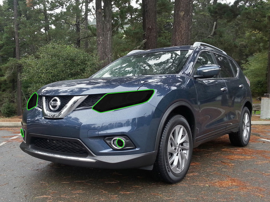 nissan rogue 2014-2016 Headlight Tint Location