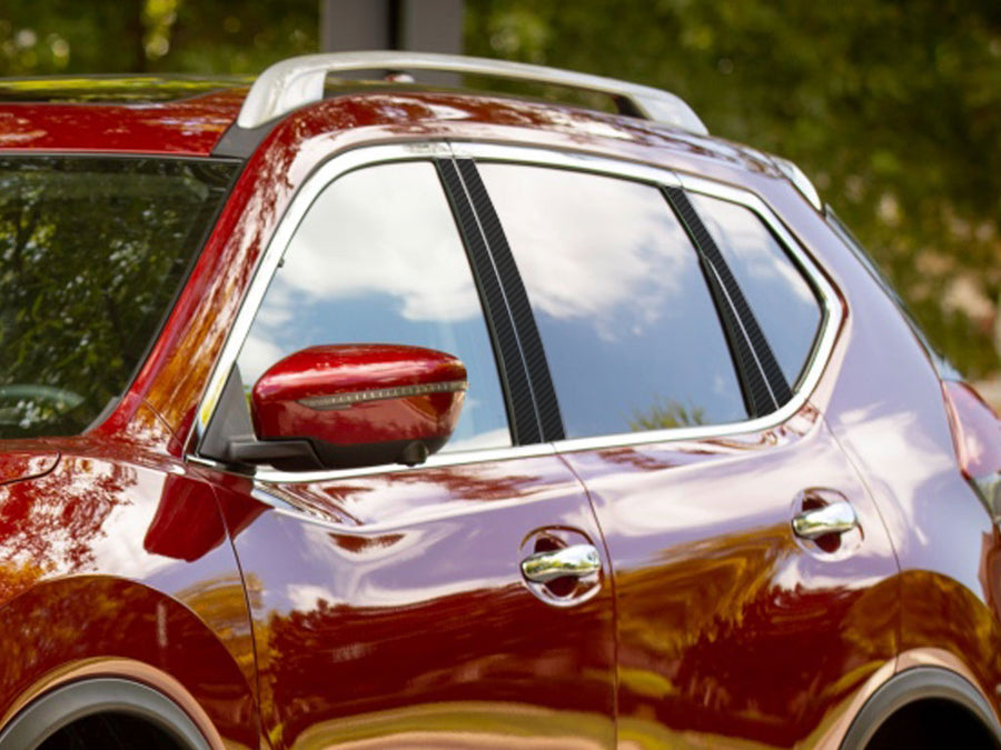 nissan rogue 2014-2020 Carbon Fiber Pillar Cover Diagram