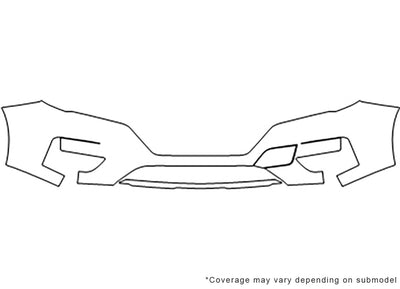 rogue 3M Clear Bra Bumper Precut PPF Diagram