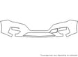 rogue Avery Dennison Clear Bra Bumper Precut PPF Diagram