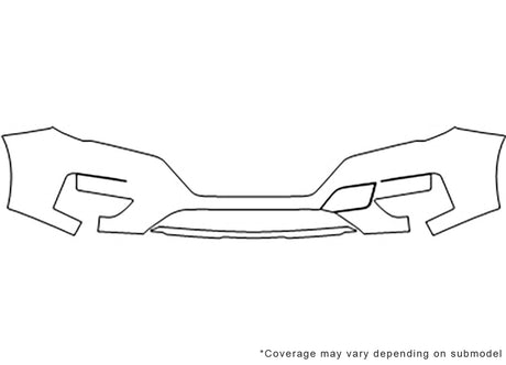 rogue Avery Dennison Clear Bra Bumper Precut PPF Diagram