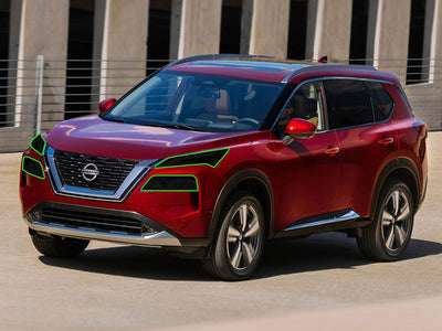 nissan rogue 2021-2025 Headlight Tint Location