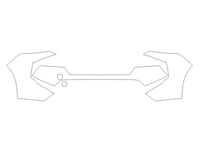 rogue 3M Clear Bra Bumper Precut PPF Diagram