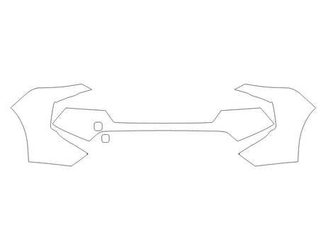 rogue 3M Clear Bra Bumper Precut PPF Diagram