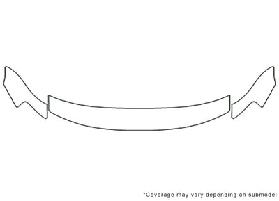 sentra 3M Clear Bra Hood Precut PPF Diagram