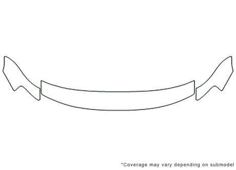 sentra 3M Clear Bra Hood Precut PPF Diagram