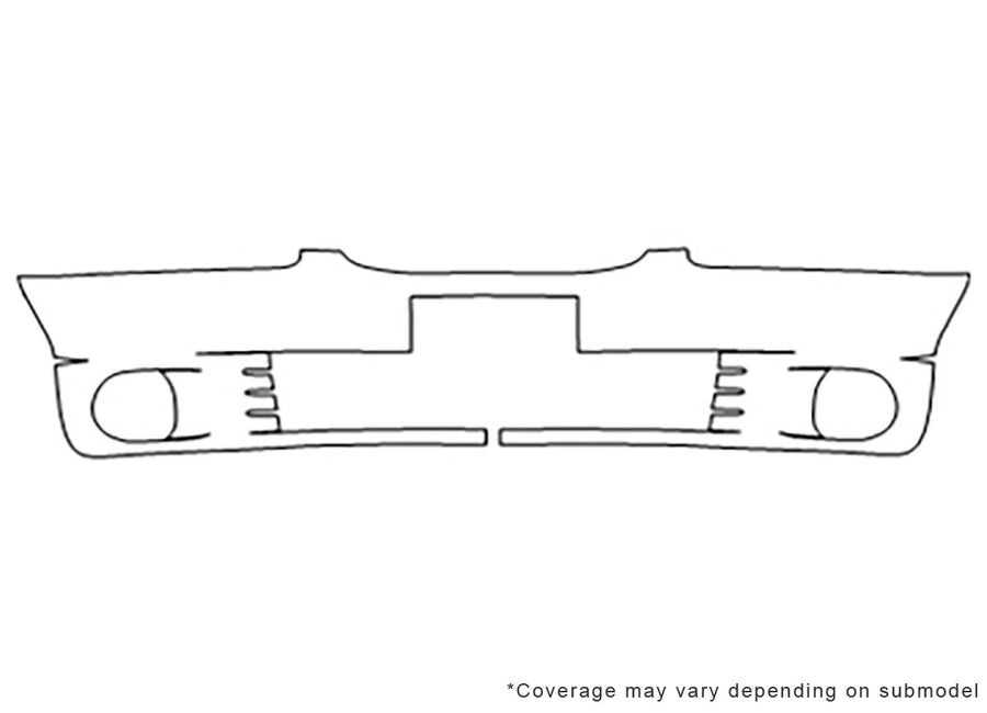 sentra Avery Dennison Clear Bra Bumper Precut PPF Diagram