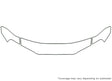 sentra Avery Dennison Clear Bra Hood Precut PPF Diagram