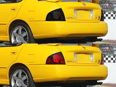 sentra Before and After Smoked Taillights