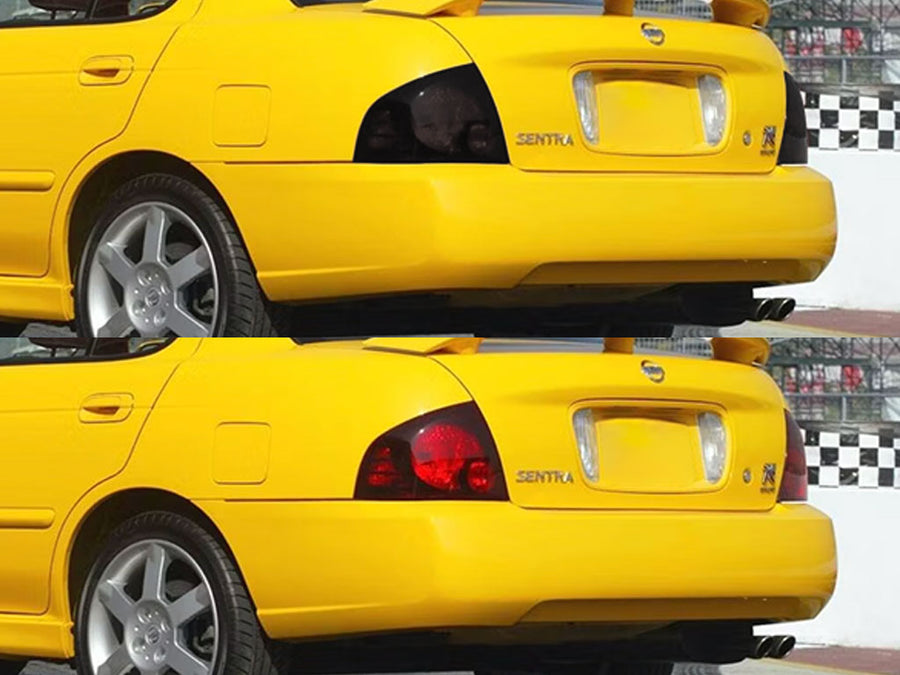 sentra Before and After Smoked Taillights