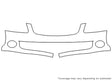 sentra Avery Dennison Clear Bra Bumper Precut PPF Diagram
