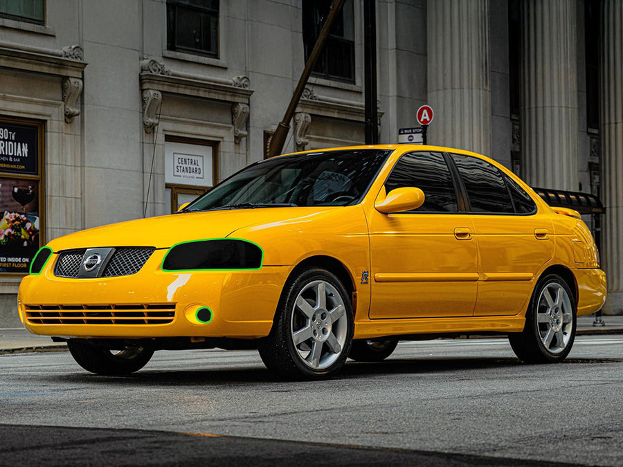 nissan sentra 2004-2006 Headlight Tint Location