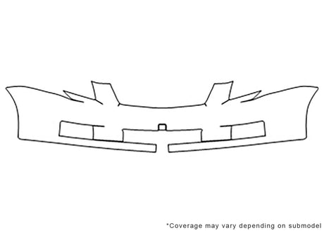 sentra Avery Dennison Clear Bra Bumper Precut PPF Diagram