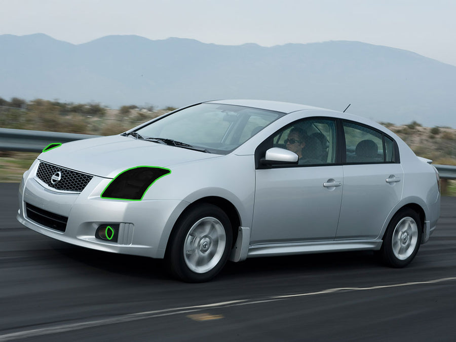 nissan sentra 2007-2010 Headlight Tint Location