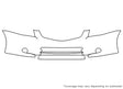 sentra 3M Clear Bra Bumper Precut PPF Diagram