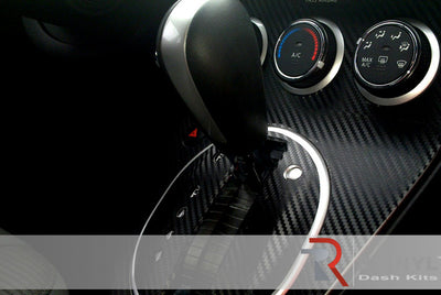 Nissan Sentra 2010 Black Carbon Fiber Dash Kit~Carbon HVAC Trim~2