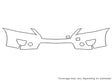 sentra 3M Clear Bra Bumper Precut PPF Diagram