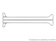 sentra 3M Clear Bra Door Cup Precut PPF Diagram