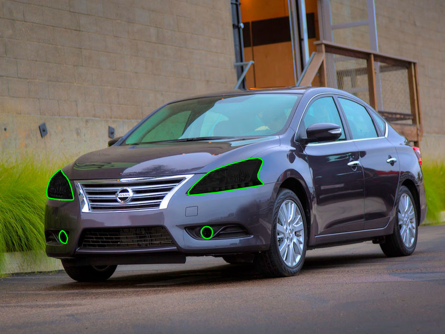 nissan sentra 2013-2015 Headlight Tint Location