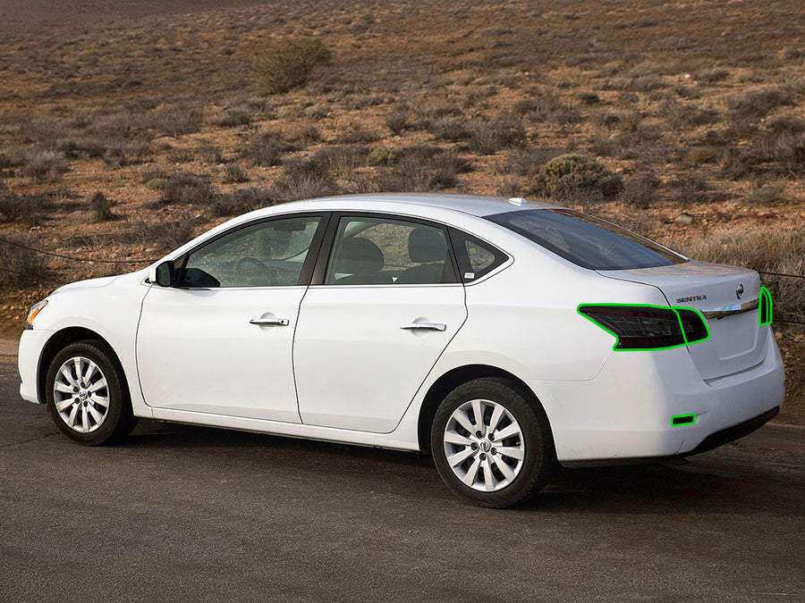 sentra Tail Light Tint Installation Points