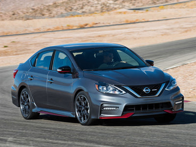 nissan sentra 2013-2019 Brushed Aluminum Black Pillar Trim