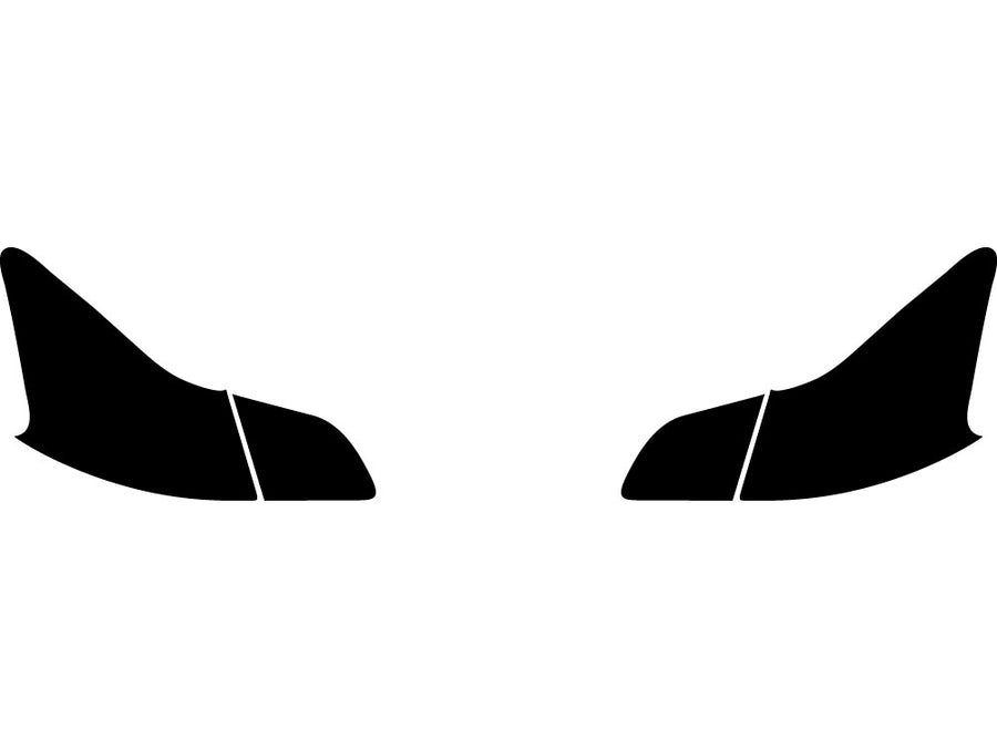 sentra Precut Tail Light Tint Diagram