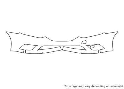 sentra 3M Clear Bra Bumper Precut PPF Diagram