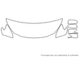 sentra 3M Clear Bra Hood Precut PPF Diagram