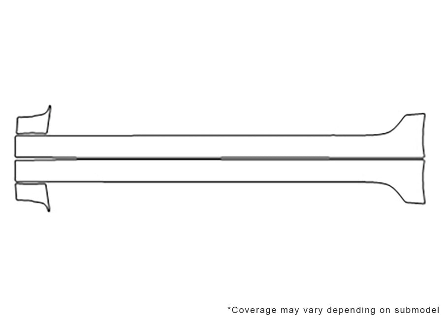 sentra Avery Dennison Clear Bra Door Cup Precut PPF Diagram