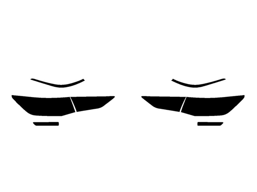 sentra Precut Tail Light Tint Diagram