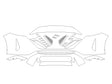 sentra 3M Clear Bra Bumper Precut PPF Diagram