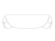 sentra Avery Dennison Clear Bra Hood Precut PPF Diagram