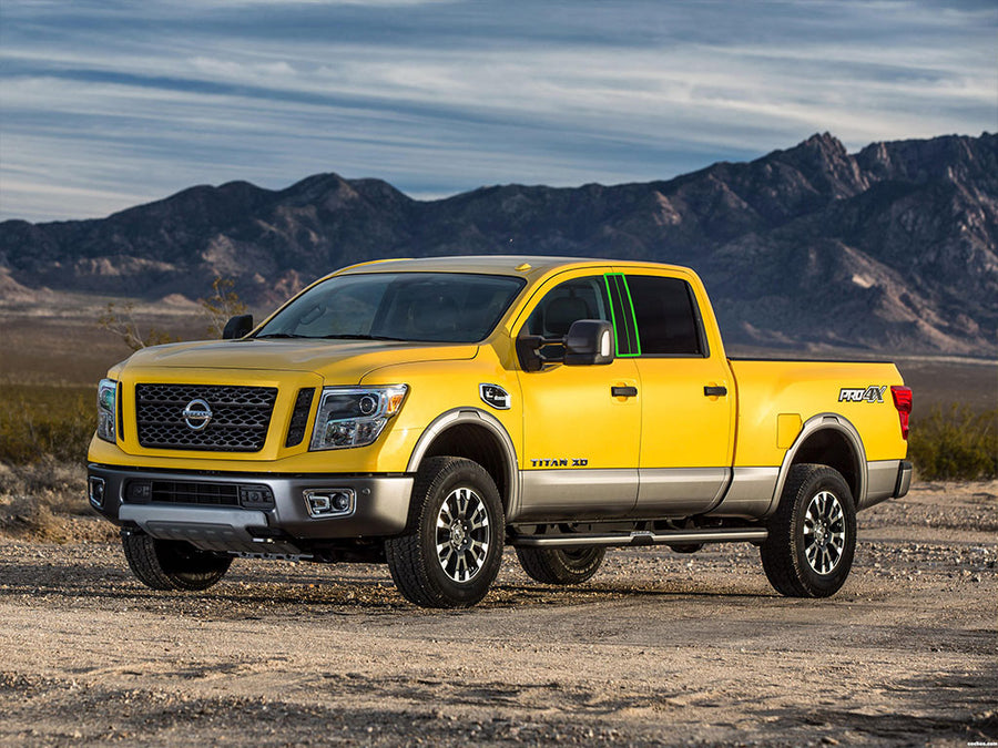 nissan titan 2004-2015 (crew cab) Pillar Post Trim Installation Location