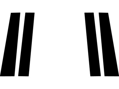 nissan titan 2004-2015 (crew cab) Carbon Fiber Pillar Trim Diagram