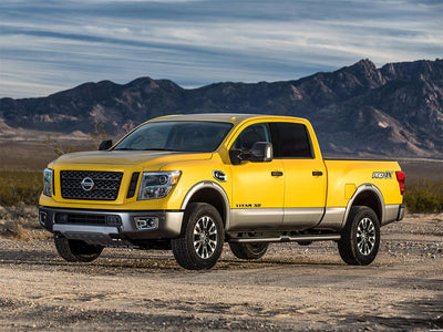 nissan titan 2004-2015 (crew cab) Brushed Aluminum Black Pillar Trim