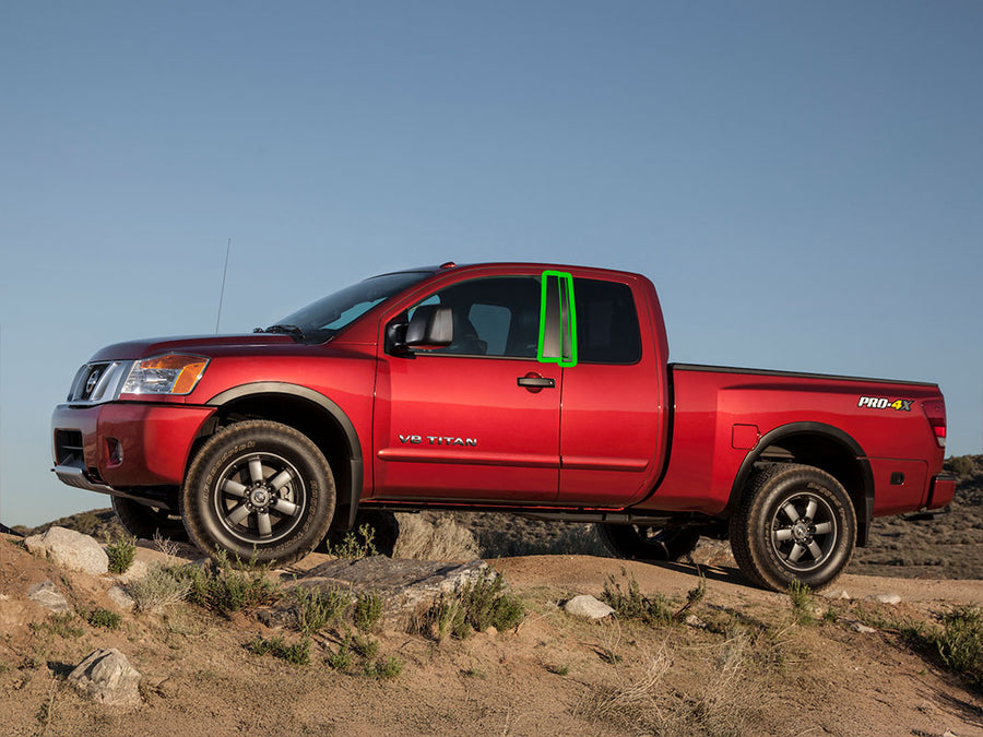 nissan titan 2004-2015 (extended / king cab) Pillar Post Trim Installation Location