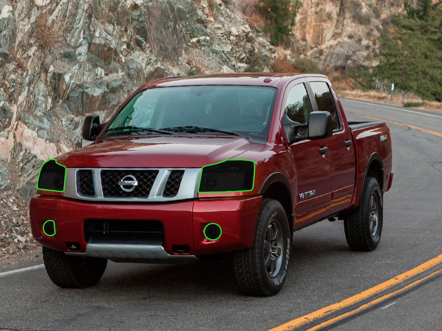 nissan titan 2004-2015 Headlight Tint Location