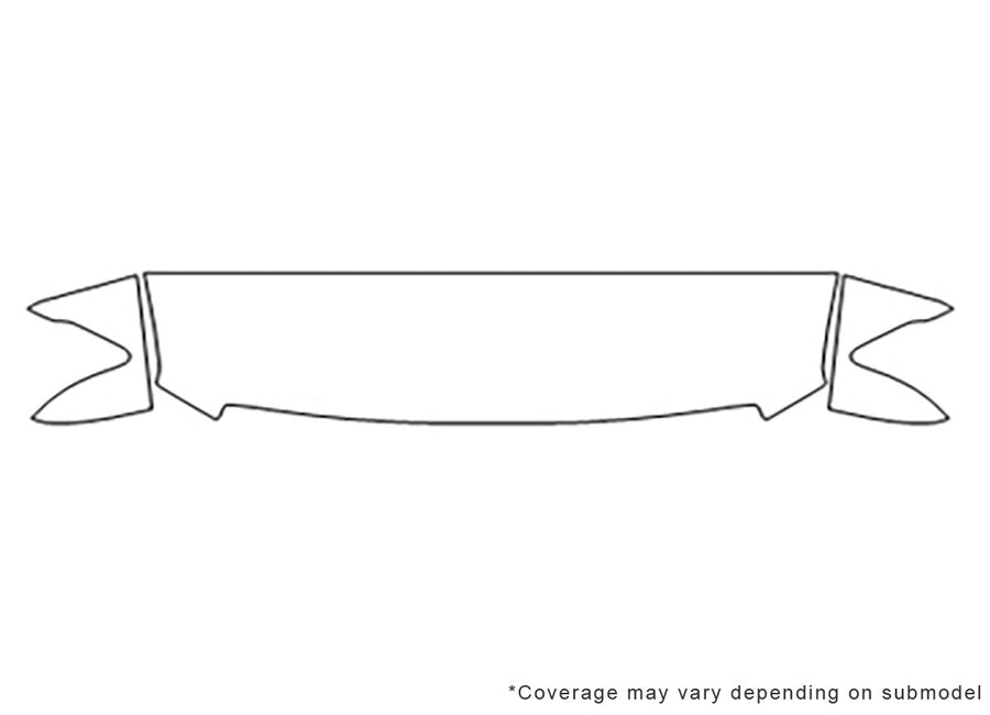 titan Avery Dennison Clear Bra Hood Precut PPF Diagram