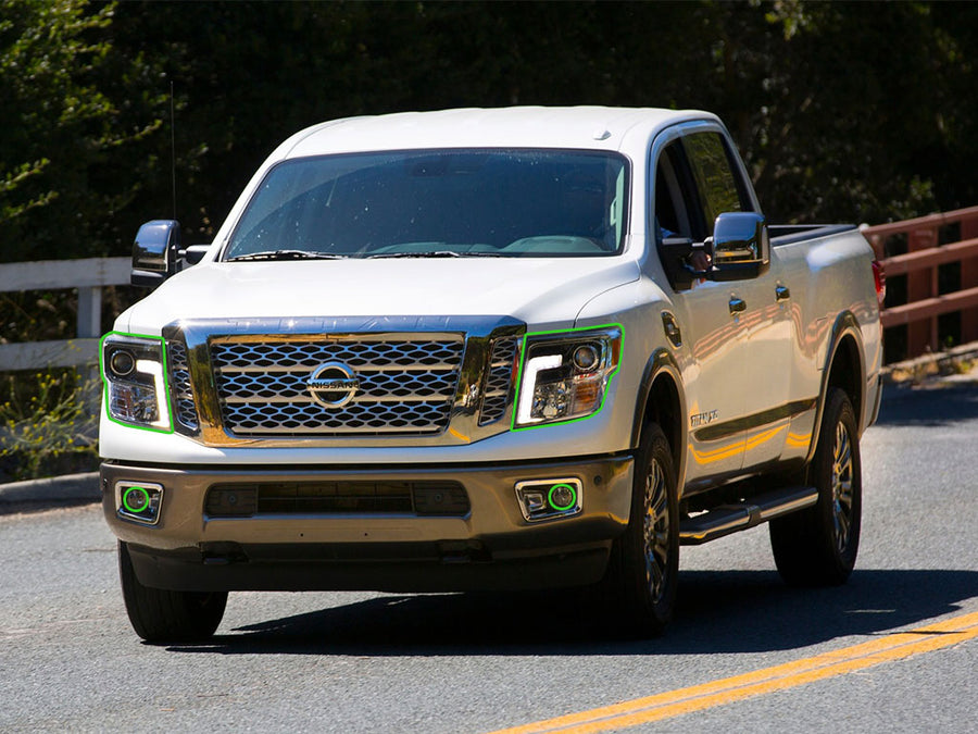 nissan titan 2016-2019 Headlight Protection Installation Location