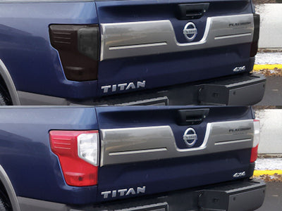titan Before and After Smoked Taillights