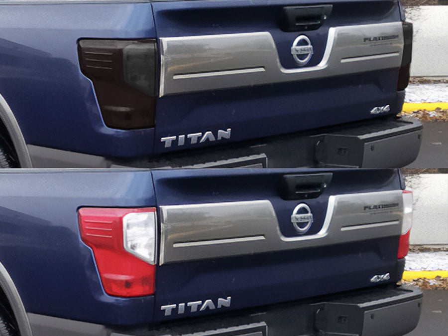 titan Before and After Smoked Taillights