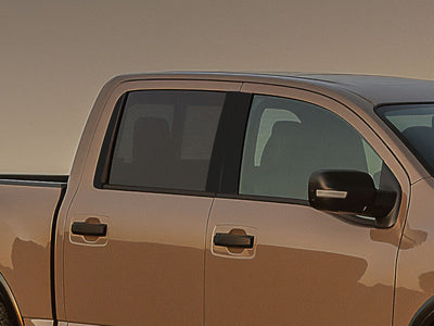nissan titan 2016-2023 (crew cab) Gloss Black Pillar Cover Diagram