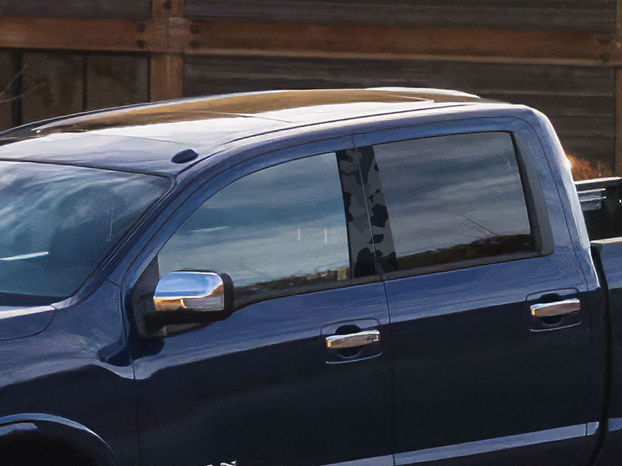 nissan titan 2017-2023 (extended / king cab) Camo Pillar Cover Diagram