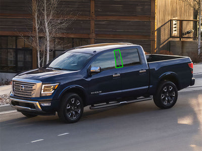 nissan titan 2017-2023 (extended / king cab) Pillar Post Trim Installation Location