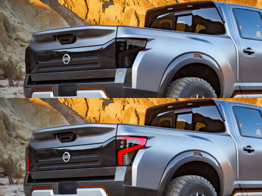 titan (led) Before and After Smoked Taillights