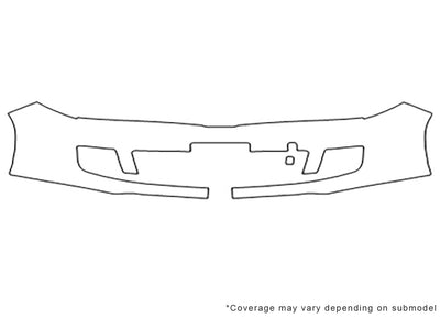 versa Avery Dennison Clear Bra Bumper Precut PPF Diagram