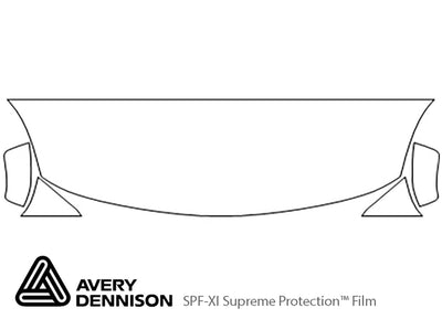 versa Avery Dennison Clear Bra Hood Precut PPF Diagram